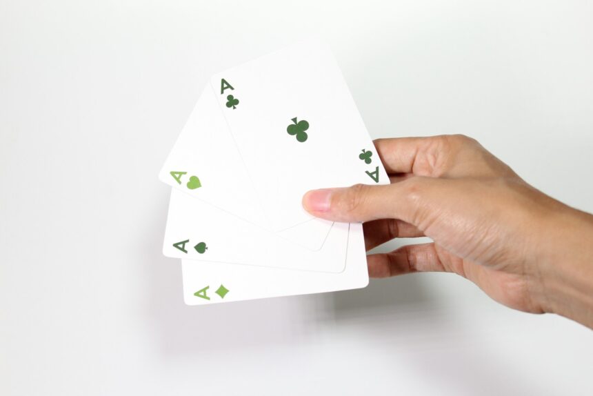 four Ace playing cards